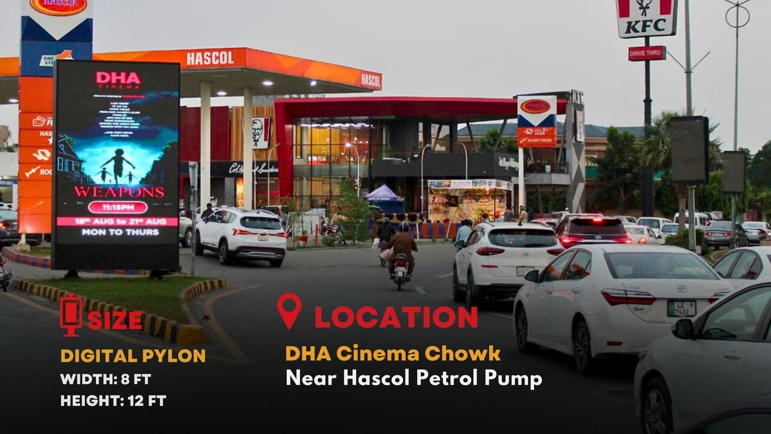 Premium digital pylon